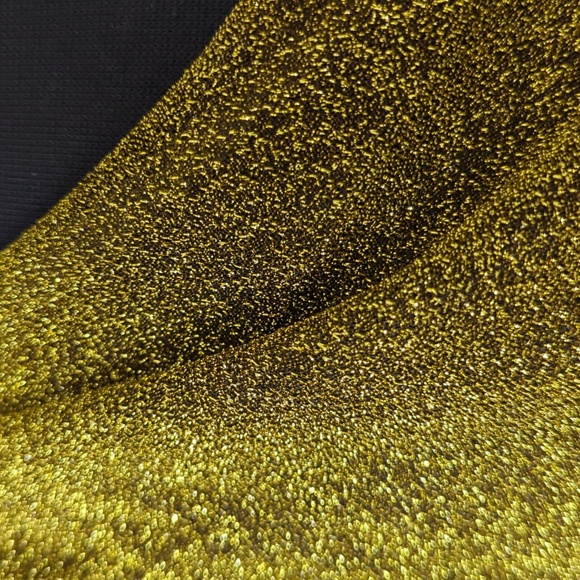 Lulu's Got the Party Gold Lurex One-Shoulder Mini Dress - Picture 3 of 12